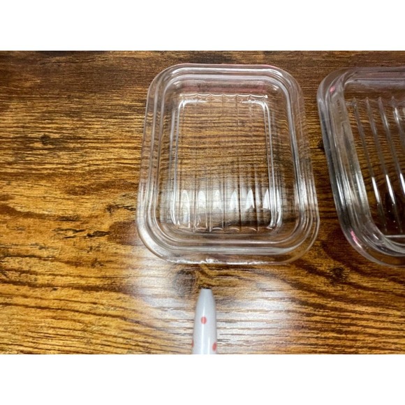 Set of 3 Vintage Pyrex Turquoise Amish Butterprint Dishes #472 #501 - Picture 12 of 16